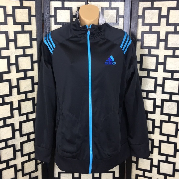 adidas Jackets & Blazers - Adidas black and turquoise Climalite jacket